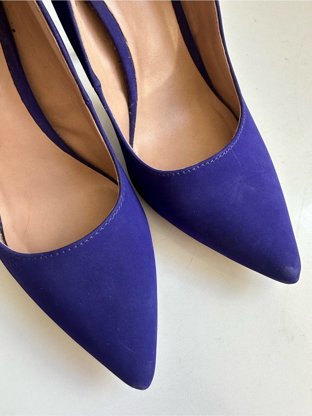 Call it Spring Purple Stiletto Pumps with Gold Ankle Wrap 6.5 - Picture 4 of 7